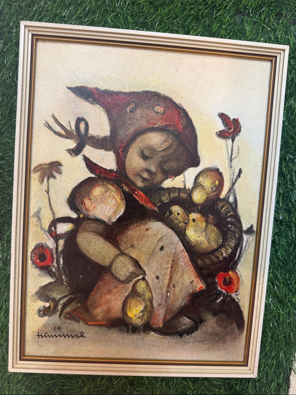 Vintage Hummel Art-Stamped on Back. Mid-Century